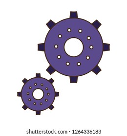 motor gear isolated icon