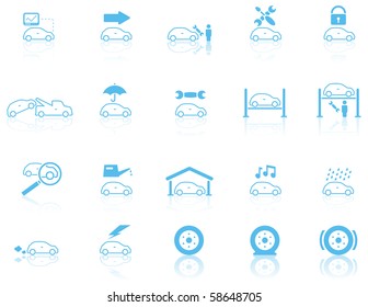 Motor General Maintenance Icon Set 1