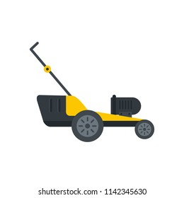 Motor grass cutter icon. Flat illustration of motor grass cutter vector icon for web isolated on white