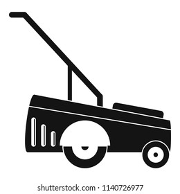 Motor grass cutter icon. Simple illustration of motor grass cutter vector icon for web design isolated on white background