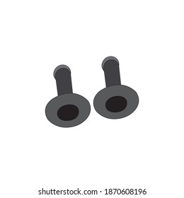 Motor handgrip design vector ilustration icon logo templat

