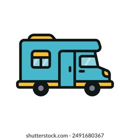 Motor home icon vector design templates simple and modern concept