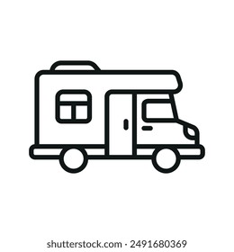 Motor home icon vector design templates simple and modern concept