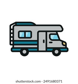 Motor home icon vector design templates simple and modern concept