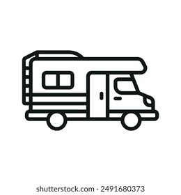 Motor home icon vector design templates simple and modern concept