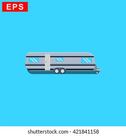 motor home icon, vector rv icon, isolated caravan sign