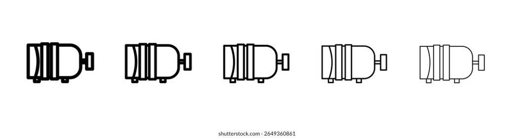 Motor icon Flat design on isolated background
