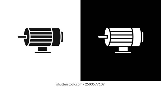 Motor-Icon-Linie Kunstvektor