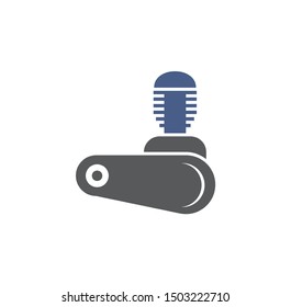 Motor icon on background for graphic and web design. Simple illustration. Internet concept symbol for website button or mobile app.