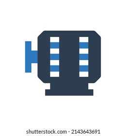 Symbol für Motorzeichen, Vektorsymbol