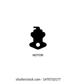 motor icon vector black design