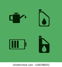 motor icon. motor vector icons set car oil and battery