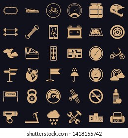 Motor icons set. Simple set of 36 motor vector icons for web for any design
