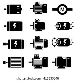 Motor icons vector