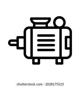 motor line icon illustration vector graphic