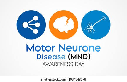 Am 21. August wird jedes Jahr ein Tag des Bewusstseins für die motorische Neuronenkrankheit (MND) beobachtet. Es handelt sich um eine ungewöhnliche Erkrankung, die das Gehirn und die Nerven beeinflusst. Es verursacht Schwäche, die sich mit der Zeit verschlimmert. Vektorkunst