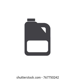 Motor Oil Bottle Icon On White Background