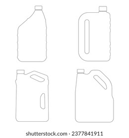 Vektorgrafik-Design der Ölflasche