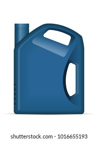 Motor oil bottle on a white background. Vector illustration.