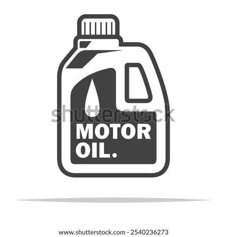 Motor oil icon transparent vector isolated