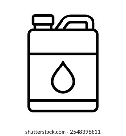 Plantilla de diseño de Vector de icono de aceite de motor simple y limpia