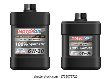 Motor oil plastic bottle vector design illustration isolated on white background