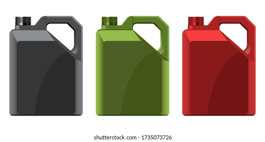 Motor oil plastic bottle vector design illustration isolated on white background