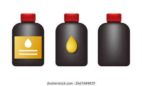 Icono de Vector de aceite del motor. Icono de Vector aislado sobre fondo blanco.