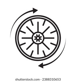 indicadores vectoriales del icono del pulsador del motor 