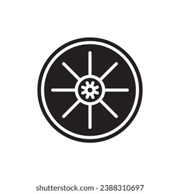 motor pulsator wheel icon vector illustration eps 