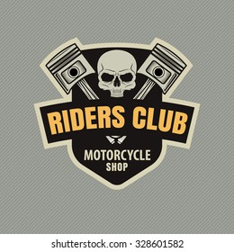 motor racing emblem,sticker,arms,vector illustration