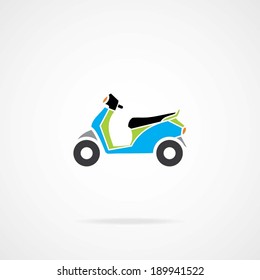 Motor Scooter. eps-10.