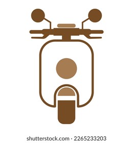 Motor scooter icon design illustration