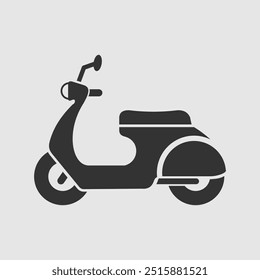 Motor Scooter icon isolated. Vector illustration