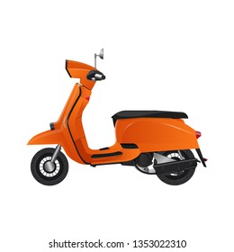 Motor scooter vector design illustration isolated on white background