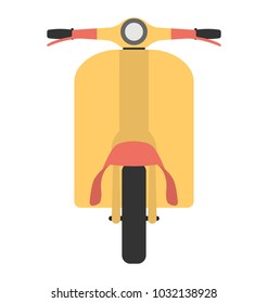 
Motor scooter vector icon in flat design 
