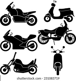 Motor & scooter vector illustration