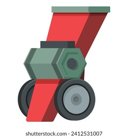 Motor shredder icon cartoon vector. Tool blower. Garden nature tool
