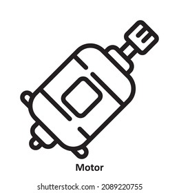 Motor. simple icon design, best used for banner, flayer, or web application. Editable stroke with EPS 10 file format