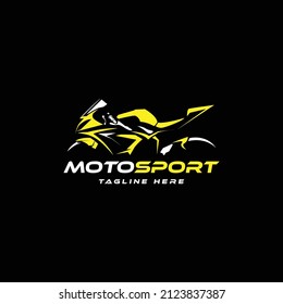Motor sport logo template, vector illustration