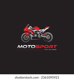 Motor sport logo template, vector illustration