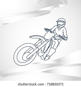 Motor sport vector logo icon illustration