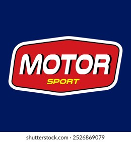 Motor Sport Vintage Vestuário Logo Patch Apparel Fashion Vetor Design K54, Uso Comercial