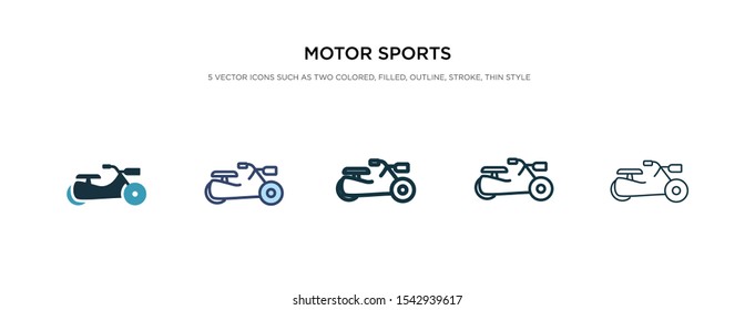 motor sports icon in different style vector illustration. two colored and black motor sports vector icons designed in filled, outline, line and stroke style can be used for web, mobile, ui