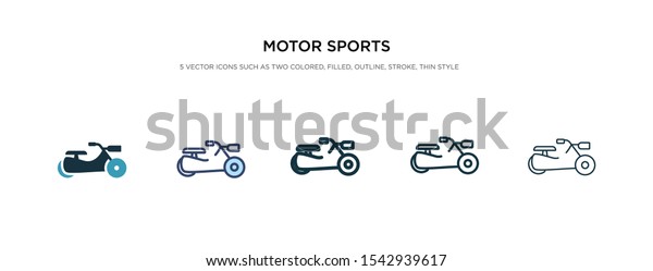 motor\
sports icon in different style vector illustration. two colored and\
black motor sports vector icons designed in filled, outline, line\
and stroke style can be used for web, mobile,\
ui