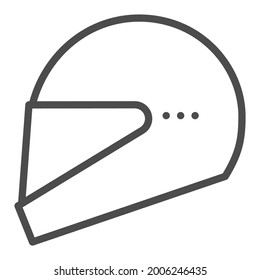 Motor sports, square line vector icon.
