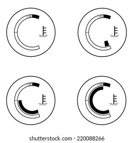 Motor Temperature Icons