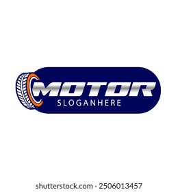 motor tire company logo template