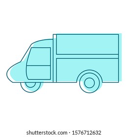 a motor tricycle icon vector flat illustration