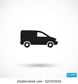 Motor Van. Vector icon EPS 10.